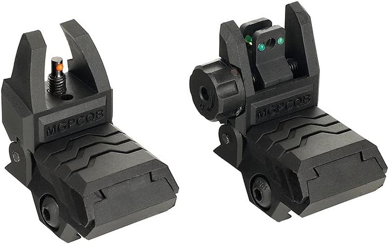 ohhunt Fiber Optic Sights Foldable Flip Up Sights Back up Sight Polymer Fiber A15 - Image 2